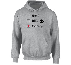 Single ? Taken ? Cat Lady ! Hoodie