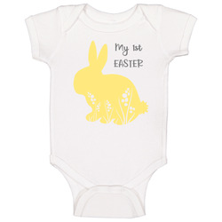 My 1st First Easter - Yellow Baby One Piece