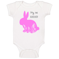 My 1st First Easter - Pink Baby One Piece