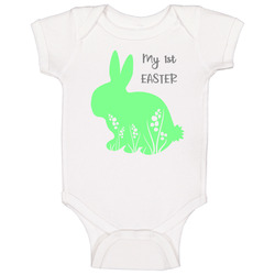 My 1st First Easter - Green Baby One Piece