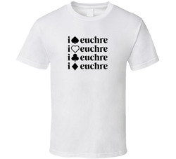 I Love Euchre T Shirt