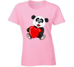 Panda Love Ladies T Shirt