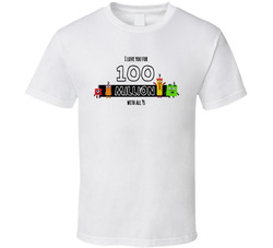 Number Blocks Fan Love You For 100 Million T Shirt