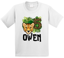Owen's Wild 5th Birthday T Shirt