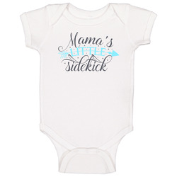 Mama's Little Sidekick (blue) Baby One Piece