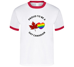 Proud To Be A Gay Canadian Lgtbq+ T Shirt Proud To Be A Gay Canadian Lgtbq+ T Shirt