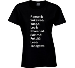 Asian Nobel Laureates Ladies T Shirt Asian Nobel Laureates Ladies T Shirt