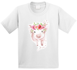 Nature - Flowers And Piggies T Shirt