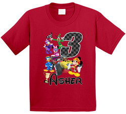 Mickey Roadster Racers Fan 3rd Birthday With Custom Name T Shirt Mickey Roadster Racers Fan 3rd Birthday With Custom Name T Shirt