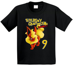 9th Birthday Pokemon Flareon Fan T Shirt 9th Birthday Pokemon Flareon Fan T Shirt