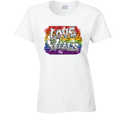 Pride Love Wins Ladies T Shirt Pride Love Wins Ladies T Shirt