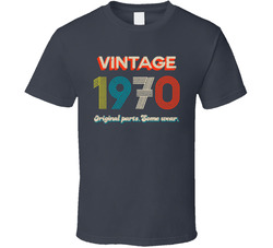 Vintage 1970 Original Parts Some Wear T Shirt