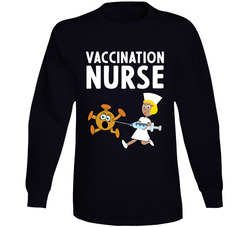Vaccination Nurse Long Sleeve T Shirt Vaccination Nurse Long Sleeve T Shirt