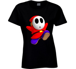 Shy Guy Super Mario Bros Fan Ladies T Shirt Shy Guy Super Mario Bros Fan Ladies T Shirt