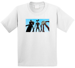 Cartoon Cat, Siren Head And Milk Giant T Shirt Cartoon Cat, Siren Head And Milk Giant T Shirt