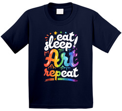 Eat Sleep Art Repeat T Shirt