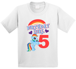 My Little Pony Rainbow Dash Birthday (customize Age) T Shirt