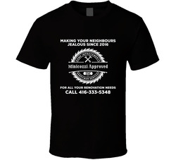 Minicozzi Home Improvements & Handyman Services (back) T Shirt Minicozzi Home Improvements & Handyman Services (back) T Shirt