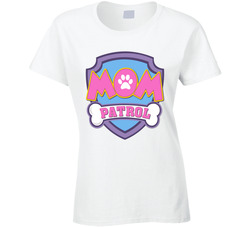 Paw Patrol Birthday - Mom Patrol Ladies T Shirt Paw Patrol Birthday - Mom Patrol Ladies T Shirt