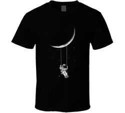 Astronaut Swinging From The Moon T Shirt Astronaut Swinging From The Moon T Shirt