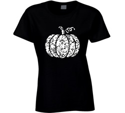 Lace Pumpkin Ladies T Shirt Lace Pumpkin Ladies T Shirt