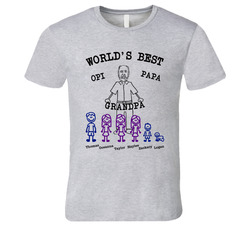 World's Best Opi Papa Grandpa T Shirt World's Best Opi Papa Grandpa T Shirt