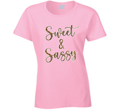 Sweet & Sassy Leopard Print Ladies T Shirt Sweet & Sassy Leopard Print Ladies T Shirt