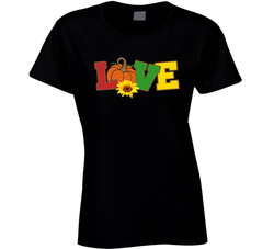 Love Fall Season Ladies T Shirt Love Fall Season Ladies T Shirt