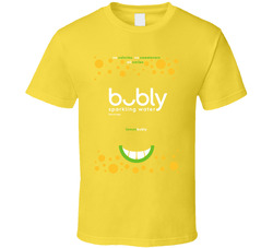 Bubly Sparkling Water - Lemon Costume T Shirt Bubly Sparkling Water - Lemon Costume T Shirt