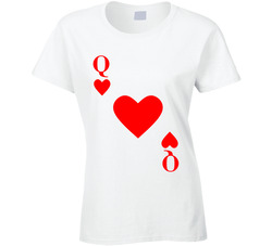 Queen Of Hearts Ladies T Shirt Queen Of Hearts Ladies T Shirt