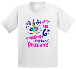 It's My Magical 6th Birthday T Shirt