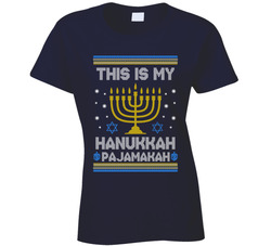 This Is My Hanukkah Pajamakah Ladies T Shirt