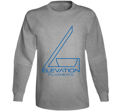 Elevation Plumbing (full Logo) Long Sleeve T Shirt