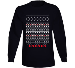 Ugly Christmas Sweater Diamond Long Sleeve T Shirt