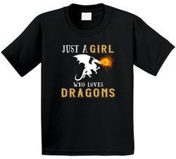 Just A Girl Who Loves Dragons T Shirt Just A Girl Who Loves Dragons T Shirt