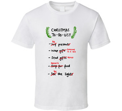Christmas To-do-list T Shirt