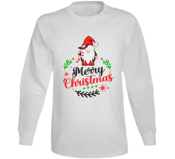 Merry Christmas Gnome Long Sleeve T Shirt