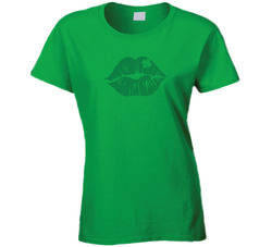 St. Patrick's Day Kiss Ladies T Shirt St. Patrick's Day Kiss Ladies T Shirt