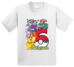 Jackson's 6th Birthday Pokemon Fan T Shirt
