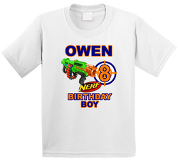 Nerf Birthday Boy 8th Birthday T Shirt Nerf Birthday Boy 8th Birthday T Shirt