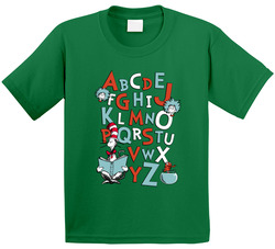 Dr Seuss Alphabet Fan T Shirt Dr Seuss Alphabet Fan T Shirt