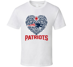 New England Patriots Love T Shirt New England Patriots Love T Shirt