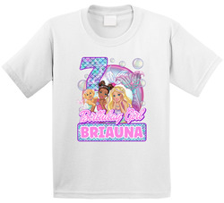 Barbie Mermaid 7th Birthday Seven T Shirt Barbie Mermaid 7th Birthday Seven T Shirt
