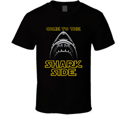Come To The Shark Side Star Wars Shark Week Funny Parody T Shirt