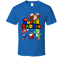 Super Daddio Super Mario Fan Father's Day T Shirt