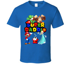 Super Daddio Super Mario Fan Father's Day T Shirt