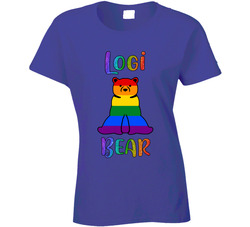 Logi Bear Pride Rainbow Bear Cub Ladies T Shirt Logi Bear Pride Rainbow Bear Cub Ladies T Shirt