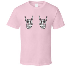 Skeleton Rockon Hands T Shirt Skeleton Rockon Hands T Shirt