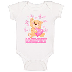 Isabelly Cute Teddy Bear Fan Baby One Piece Isabelly Cute Teddy Bear Fan Baby One Piece