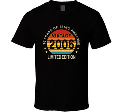 16 Years Of Being Awesome Sixteenth Birthday T Shirt